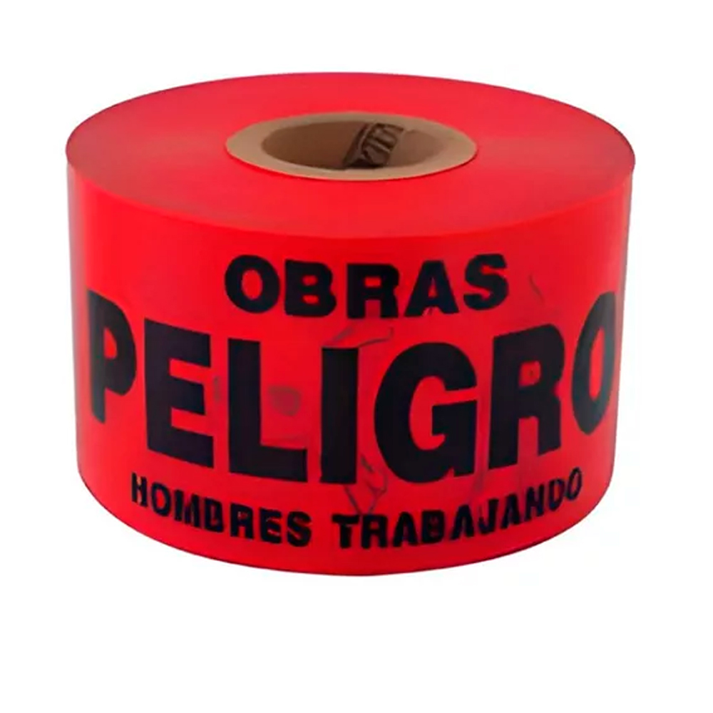 Cinta de Peligro Obras Rojo x 200 Metros